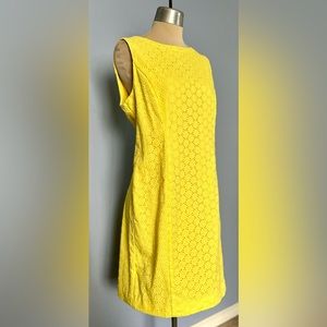 Talbots Yellow Eyelet Easter Dress